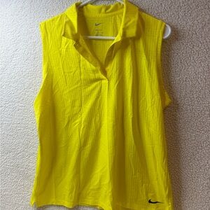 Nike Women's Yellow Sleeveless Top XL NWOT